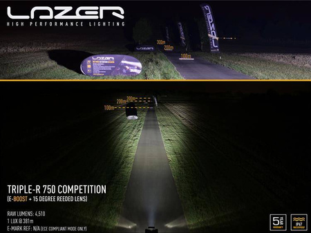 Soczewka rozpraszająca Lazer Lamps Triple-R Gen2 — przezroczysta, 15°