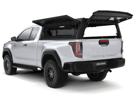 Hardtop Alu-Cab Contour – Toyota Hilux Travo 2026+ Extra Cab, bez okien bocznych