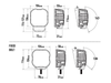 Lampa robocza LED Lazer Lamps Utility-50, z czerwonym światłem tylnym