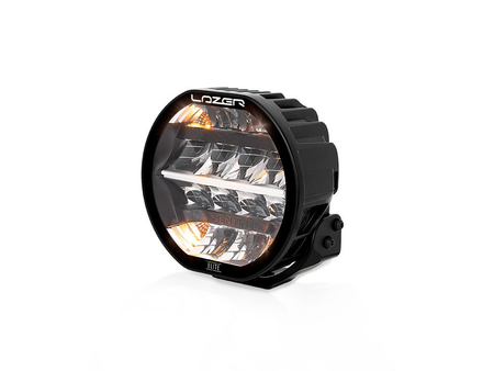 Okrągła lampa LED Lazer Lamps Sentinel 7″ Elite — czarna, ze światłem pozycyjnym