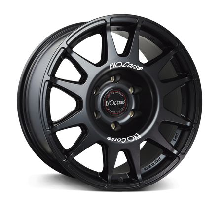 Felga aluminiowa Evo Corse DakarZero 8.5x18" do off-roadu i rajdów terenowych - czarna matowa - Ford, Mazda, Volkswagen