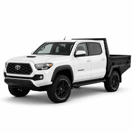 AluBlack Platforma ładunkowa z opuszczanymi burtami do Toyota Tacoma 2024+ (4. generacja) z podwójną kabiną