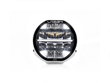 Okrągła lampa LED Lazer Lamps Sentinel 7″ Elite — biała, ze światłem pozycyjnym