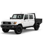 AluBlack Platforma ładunkowa z opuszczanymi burtami do Toyota Land Cruiser 79 z podwójną kabiną