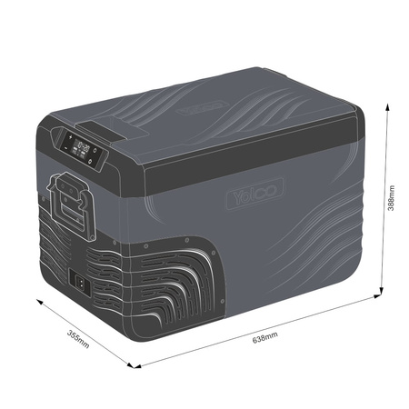 Lodówka przenośna kompresorowa Yolco KX30 Carbon