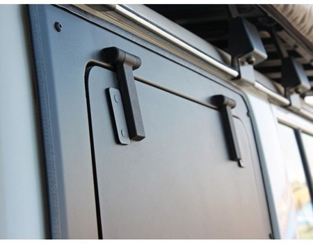 Prawe okno uchylne Front Runner Gullwing aluminium do Toyota Land Cruiser 76 – GWTL004