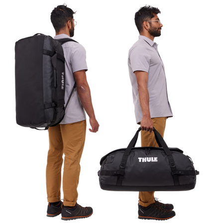 Torba podróżna Thule Chasm 70 l typu 2 w 1 – torba / plecak – czarna