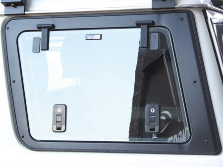 Lewe szklane okno Front Runner Gullwing do Toyoty Land Cruiser 76