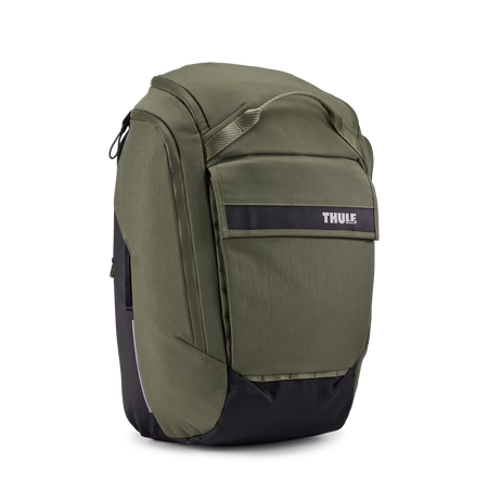 Hybrydowa sakwa rowerowa i plecak Thule Paramount 26L - zielona soft green