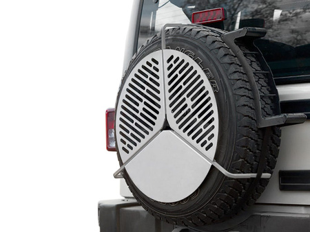 Grill biwakowy Front Runner Braai z transportem na kole zapasowym