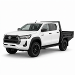 AluBlack Platforma ładunkowa z opuszczanymi burtami do Toyota Hilux 2016+ z podwójną kabiną