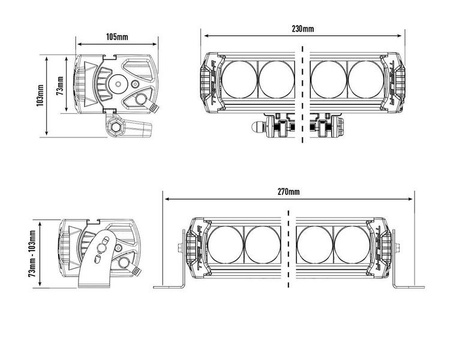 LAZER ZESTAW DWÓCH LAMP TRIPLE-R 750 ELITE GEN2 (E-BOOST) Z SYSTEMEM MONTAŻU W FABRYCZNYM GRILLU - FORD TRANSIT (2019 - )