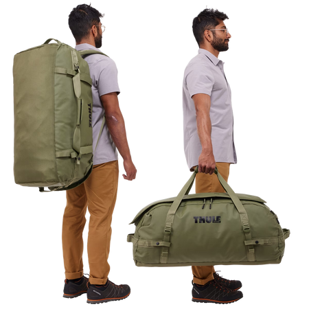 Torba podróżna Thule Chasm 90 l typu 2 w 1 – torba / plecak – oliwkowa