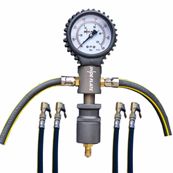 INDEFLATE Four Hose Unit z analogowym manometrem