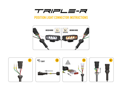 Zestaw lamp LED do grilla Lazer Lamps 2 × Triple-R 750 Elite — Volkswagen Amarok 2023+