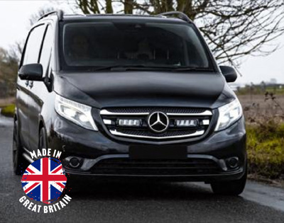 Zestaw lamp LED do grilla Lazer Lamps 2 × Triple-R 750 Beacon — Mercedes Vito (2014–2019)