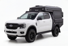 AluBlack Platforma ładunkowa ze skrzyniami do przechowywania do Ford Ranger 2023+ z podwójną kabiną, zestaw do Alu-Cab ModCAP
