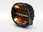 Okrągła lampa LED Lazer Lamps Sentinel 9″ Elite+ — czarna, ze światłem pozycyjnym