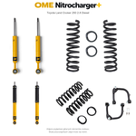 Zestaw zawieszenia OME Nitrocharger+ – Toyota Land Cruiser 250, lift 50/40 mm, średnie obciążenie tyłu, z wahaczami