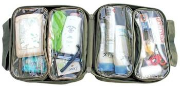Organizer Camp Cover z 4 wyjmowanymi torbami — kolor khaki