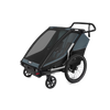 Przyczepka rowerowa wielofunkcyjna na dwa miejsca Thule Chariot Cab – ciemnoszara