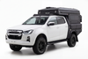AluBlack Platforma ładunkowa ze skrzyniami do przechowywania do Isuzu D-Max 2023+ z podwójną kabiną, zestaw do Alu-Cab ModCAP