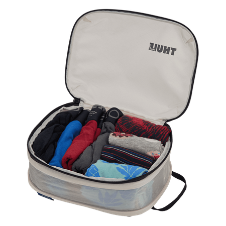 Półprzezroczysty pokrowiec Thule Compression Packing Cube - biały, mały