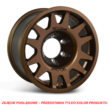 Felga aluminiowa Evo Corse DakarZero 8x16" do off-roadu i rajdów terenowych - brązowa matowa - Toyota