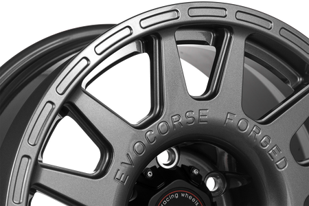 Felga aluminiowa Evo Corse DakarForged 8.5x17" do off-roadu i rajdów terenowych - antracytowa - Toyota
