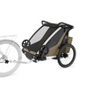 Przyczepka rowerowa dla dziecka Thule Chariot Cross 2 Double – khaki
