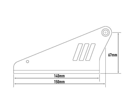 Dachowe mocowania Lazer Lamps, wysokość 67 mm, bez relingów