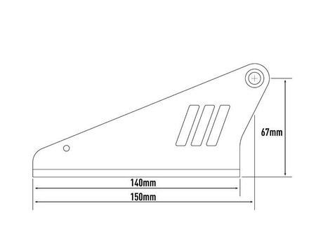 Zestaw do montażu oświetlenia LAZER na dachu (auta bez relingów dachowych) - wysokość 67 mm