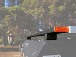 Belki nośne Alu-Cab 1450 mm – czarne, 2 szt., bez stóp