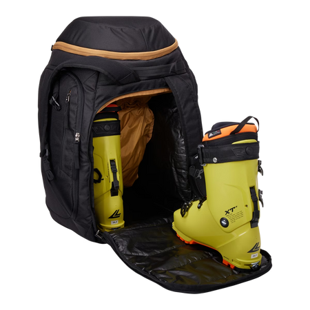 Plecak na buty narciarskie i snowboardowe Thule RoundTrip Boot Backpack 60 l – czarny / pomarańczowy