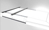 Belki nośne Alu-Cab 1450 mm – czarne, 2 szt., bez stóp