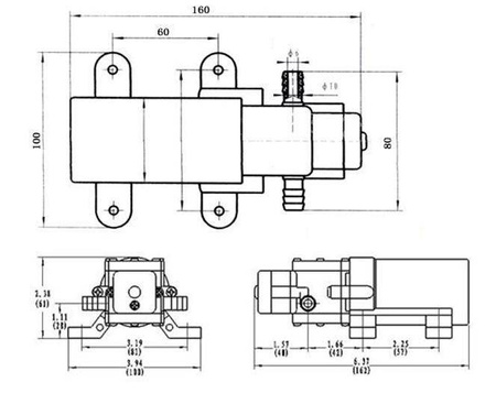 Automatyczna pompa wody Surgeflow 12 V, 3,8 l/min