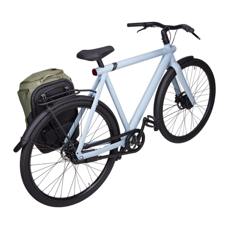 Hybrydowa sakwa rowerowa i plecak Thule Paramount 26 l – zielona soft green