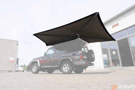 Markiza samochodowa Alu-Cab Shadow Awning 270° – lewa strona