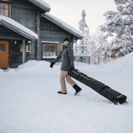 Torba na narty z kółkami 175 cm Thule RoundTrip - czarny