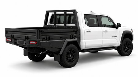 AluBlack Platforma ładunkowa z opuszczanymi burtami do Toyota Tacoma 2024+ (4. generacja) z podwójną kabiną