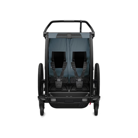 Przyczepka rowerowa wielofunkcyjna na dwa miejsca Thule Chariot Cab – ciemnoszara