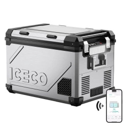 Lodówka kompresorowa ICECO APL55 55 l 12/24 V Dual Zone – srebrna