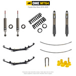 Zestaw zawieszenia OME MT64 – Hilux Revo 2016–2025, 20–40/40 mm, różne obciążenia przodu, około 800 kg stałego obciążenia tyłu, z dodatkowym piórem – bez dystansu przewodów hamulcowych