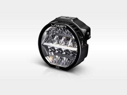 Okrągła lampa LED Lazer Lamps Sentinel 7″ Elite Gen2 — czarna, ze światłem pozycyjnym, odwrócona optyka
