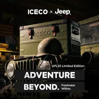 Lodówka kompresorowa ICECO APL35 35 l 12/24 V Dual Zone – oliwkowa Jeep Edition