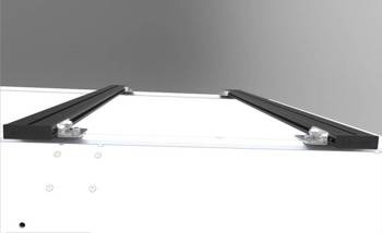 Belki nośne Alu-Cab 1250 mm – czarne, 2 szt., bez stóp