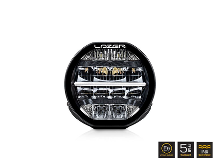 Okrągła lampa LED Lazer Lamps Sentinel 7″ Standard — czarna