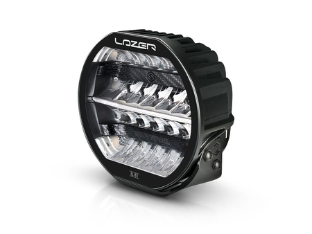 Okrągła lampa LED Lazer Lamps Sentinel 9″ Elite — czarna, ze światłem pozycyjnym