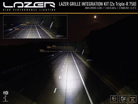 Zestaw lamp LED do grilla Lazer Lamps 2 × Triple-R 750 Gen2 Standard — Ford Transit (2019+)