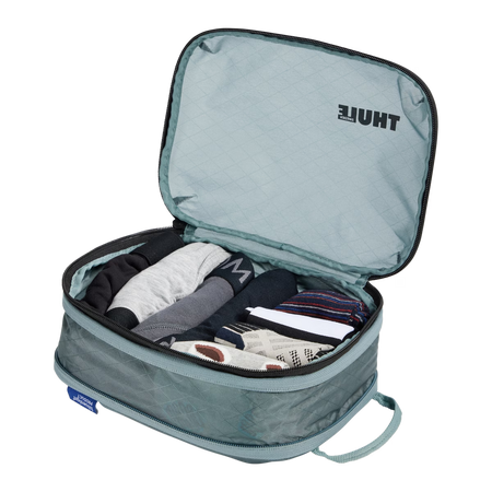 Półprzezroczysty pokrowiec Thule Compression Packing Cube – szary staw, mały